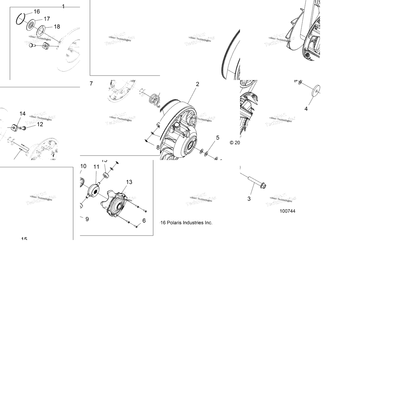 Drive Train, Secondary Clutch