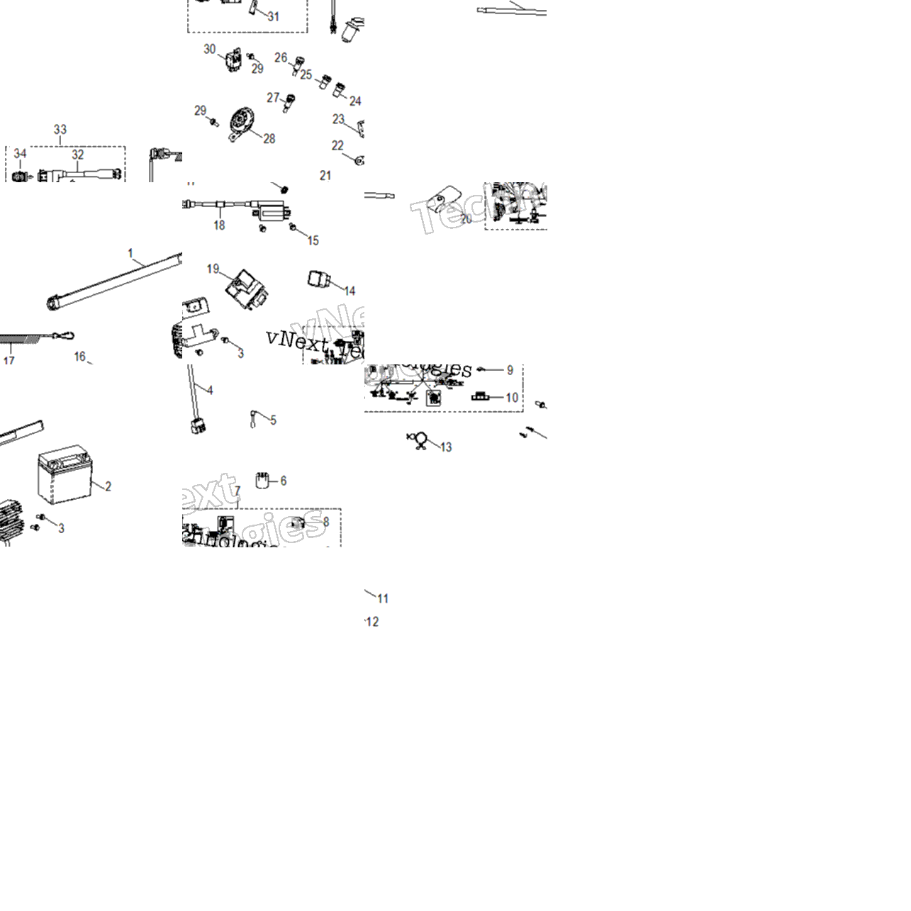 Electrical, Switches, Harness & Indicators