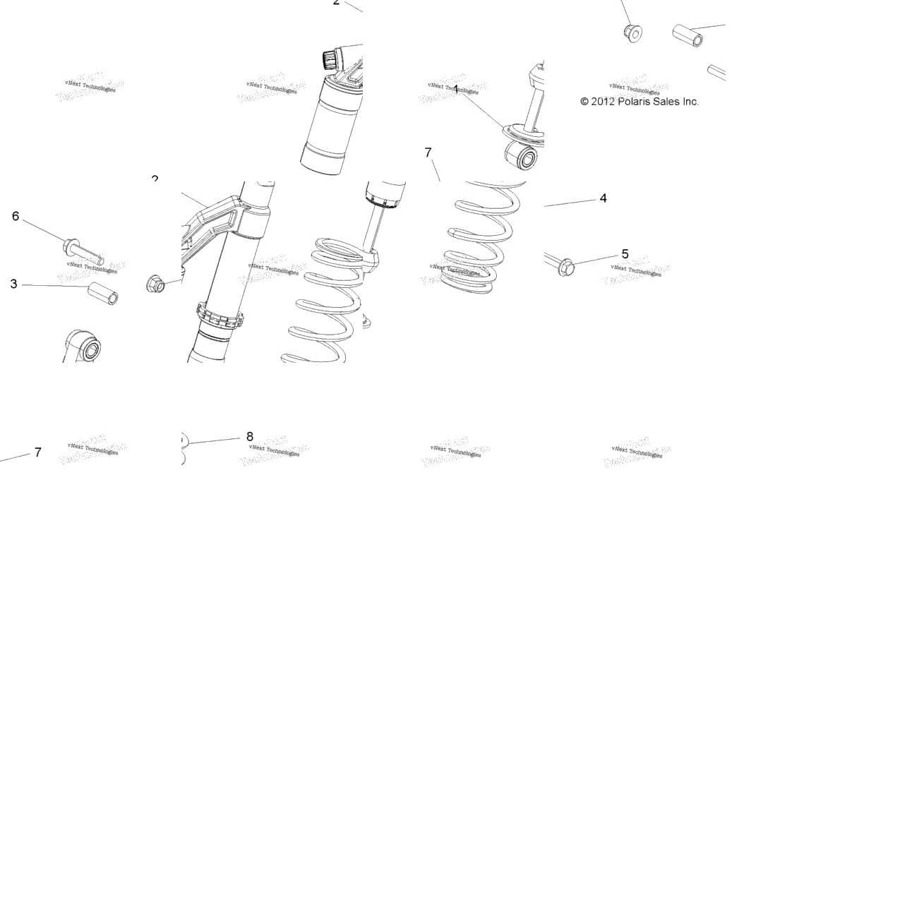 Suspension, Shock, Rear, Mounting