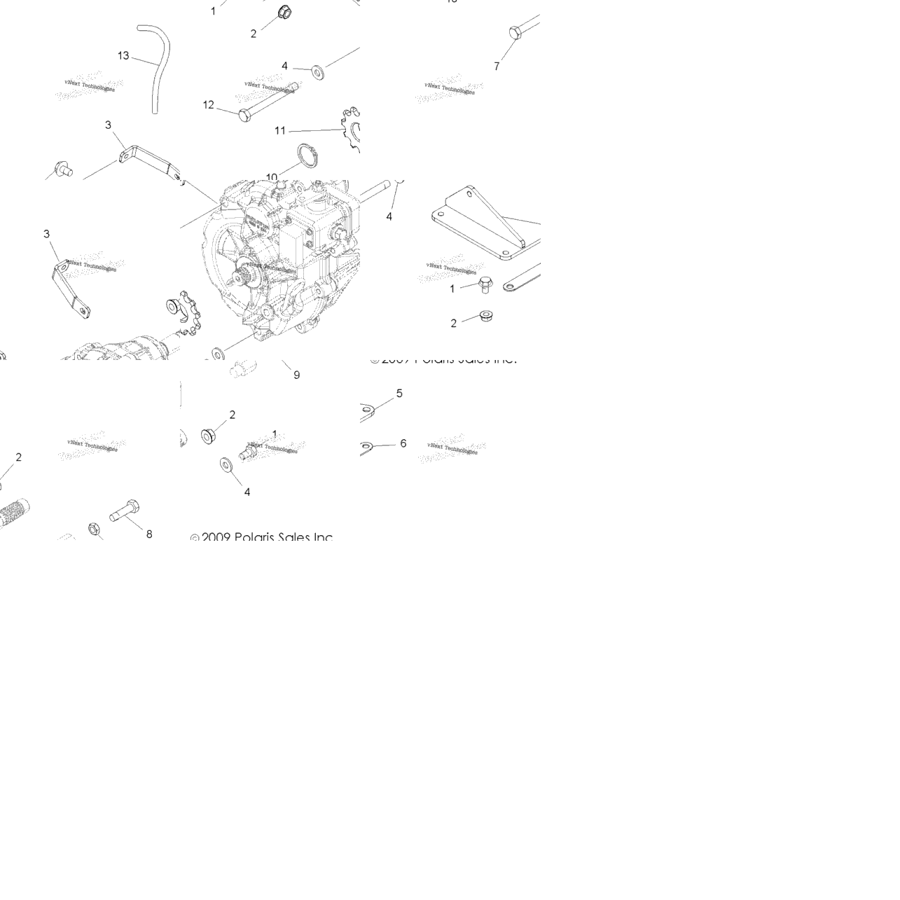 Drive Train, Main Gearcase Mounting
