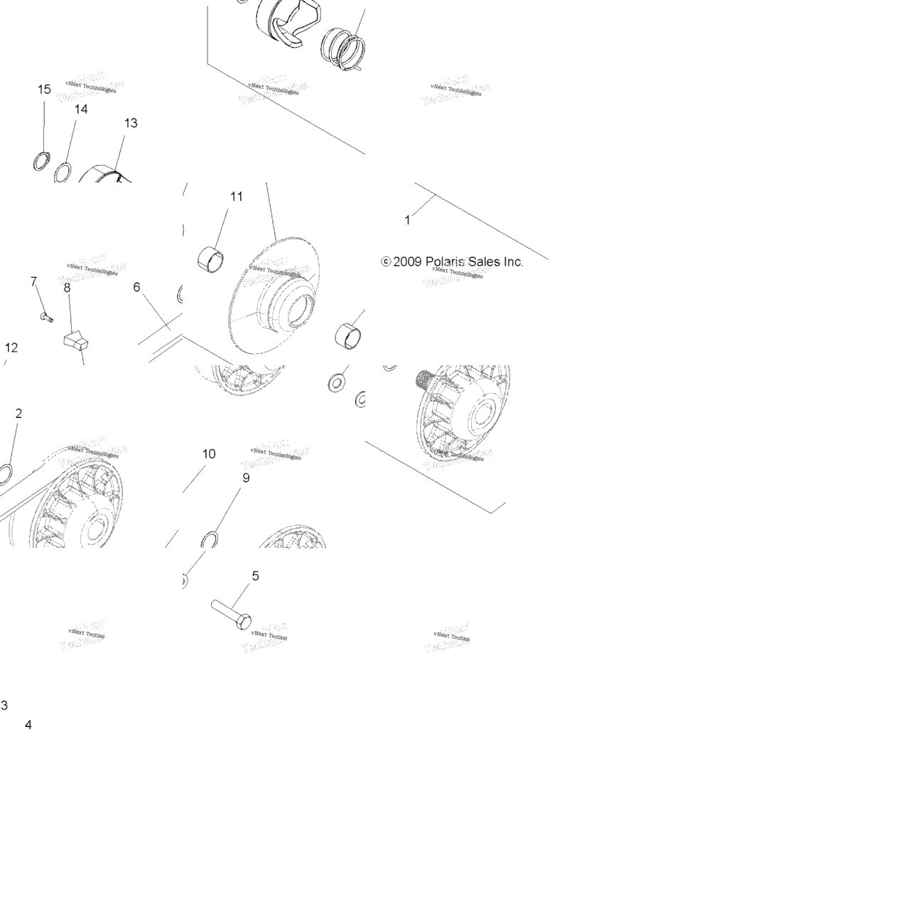 Drive Train, Secondary Clutch
