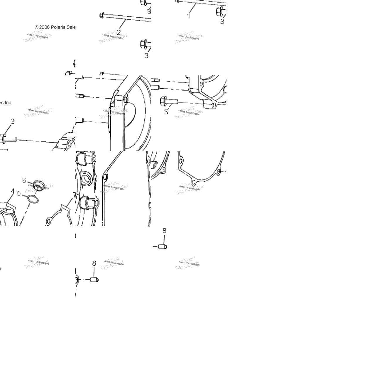 Engine, Crankcase Cover, Rh
