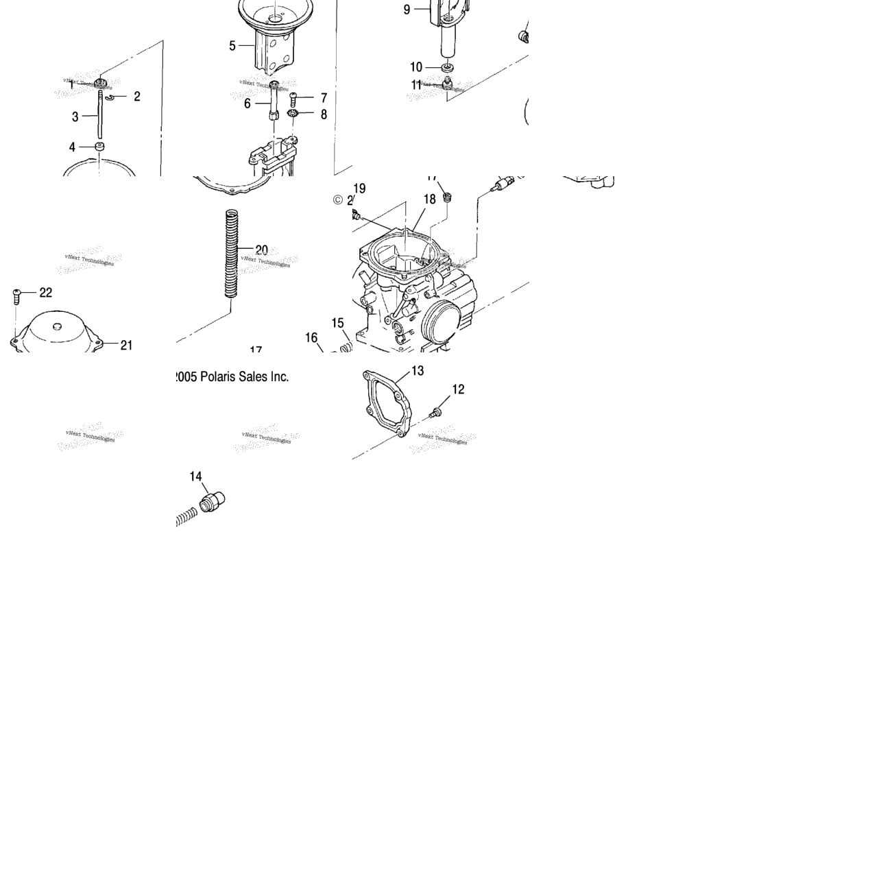 Engine, Carburetor, Upper