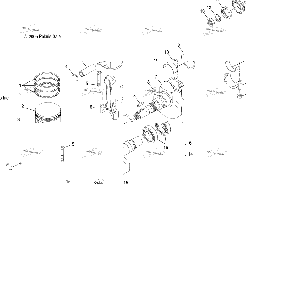 Engine, Crankshaft & Piston