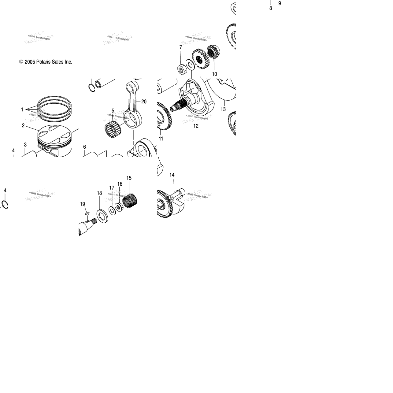 Engine, Crankshaft & Piston