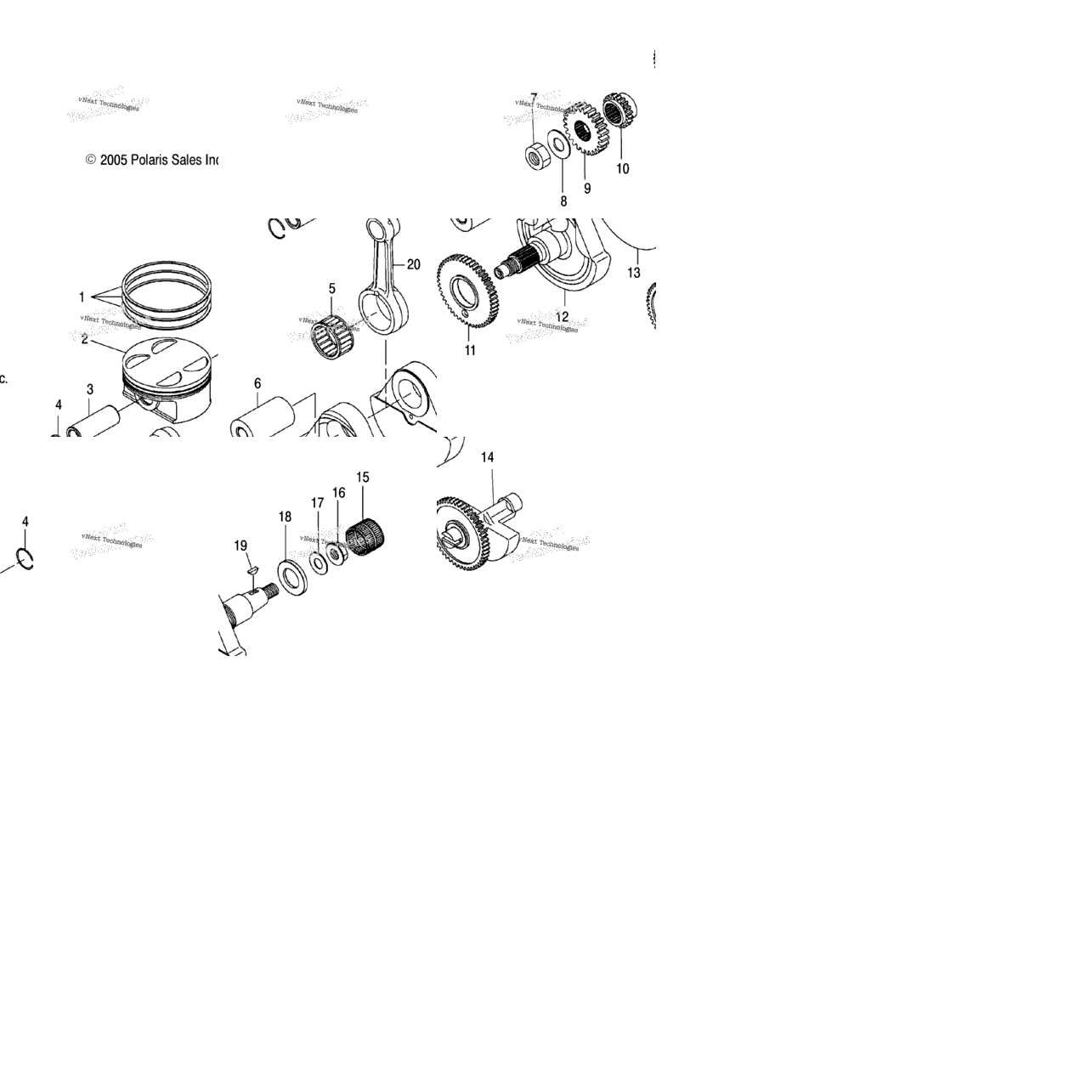 Engine, Crankshaft & Piston