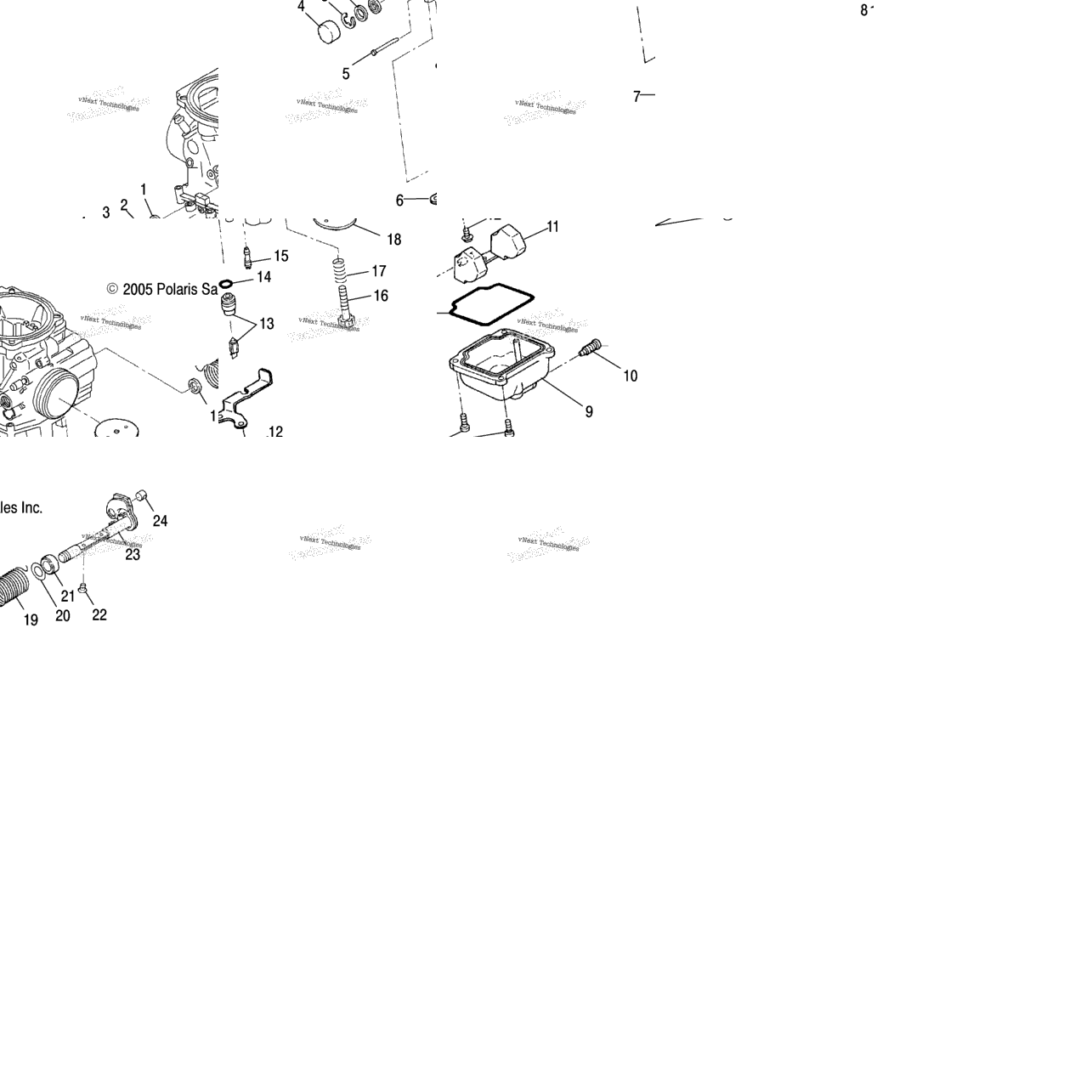 Engine, Carburetor, Lower