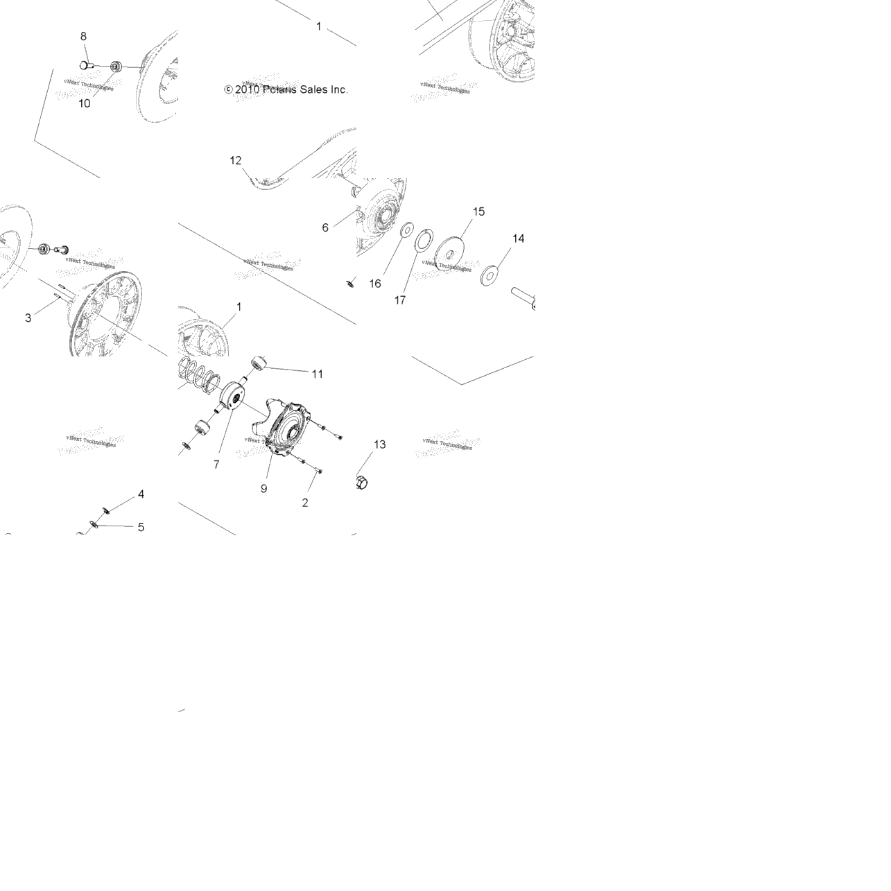 Drive Train, Secondary Clutch