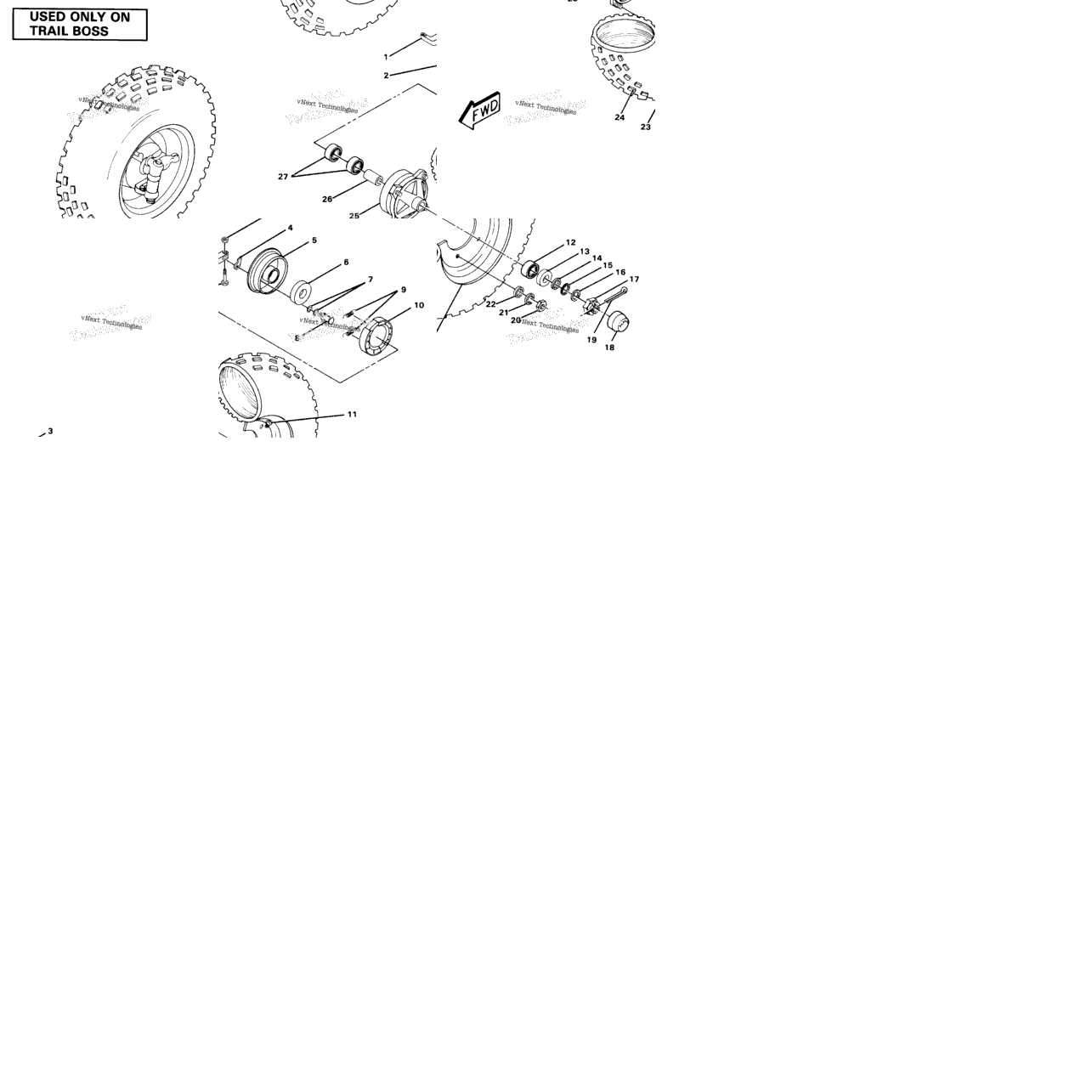 Front Wheel Assemblytrail Boss
