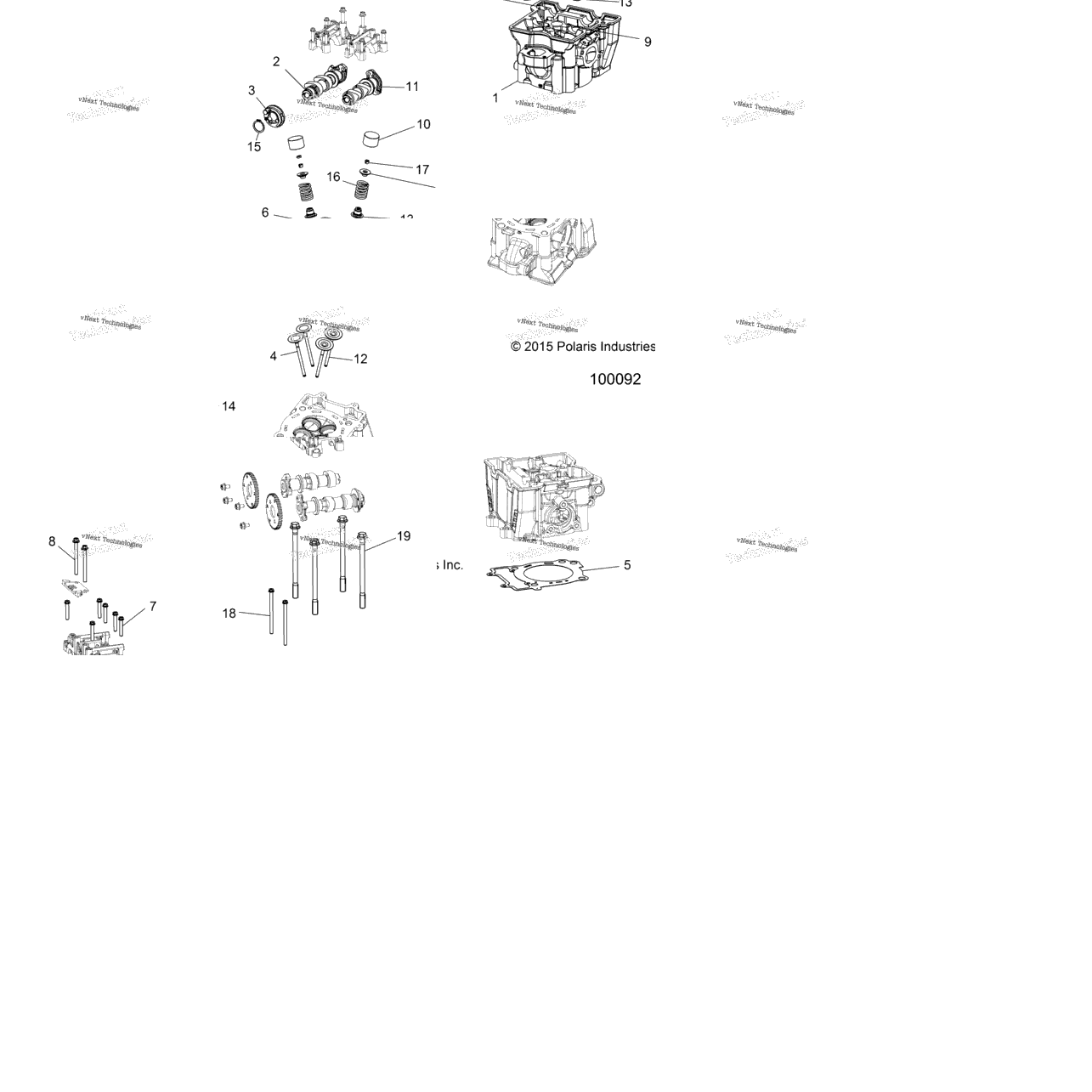 Engine, Cylinder Head, Cams & Valves