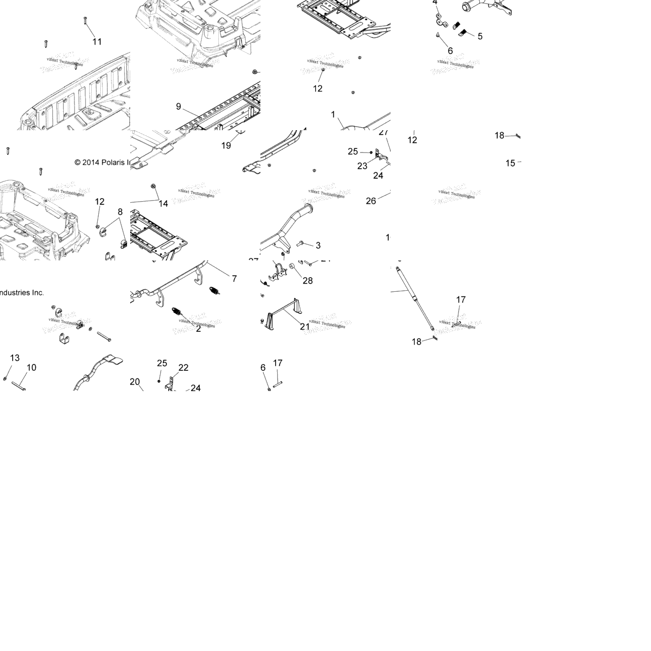 Body, Rear Box Frame And Pivot