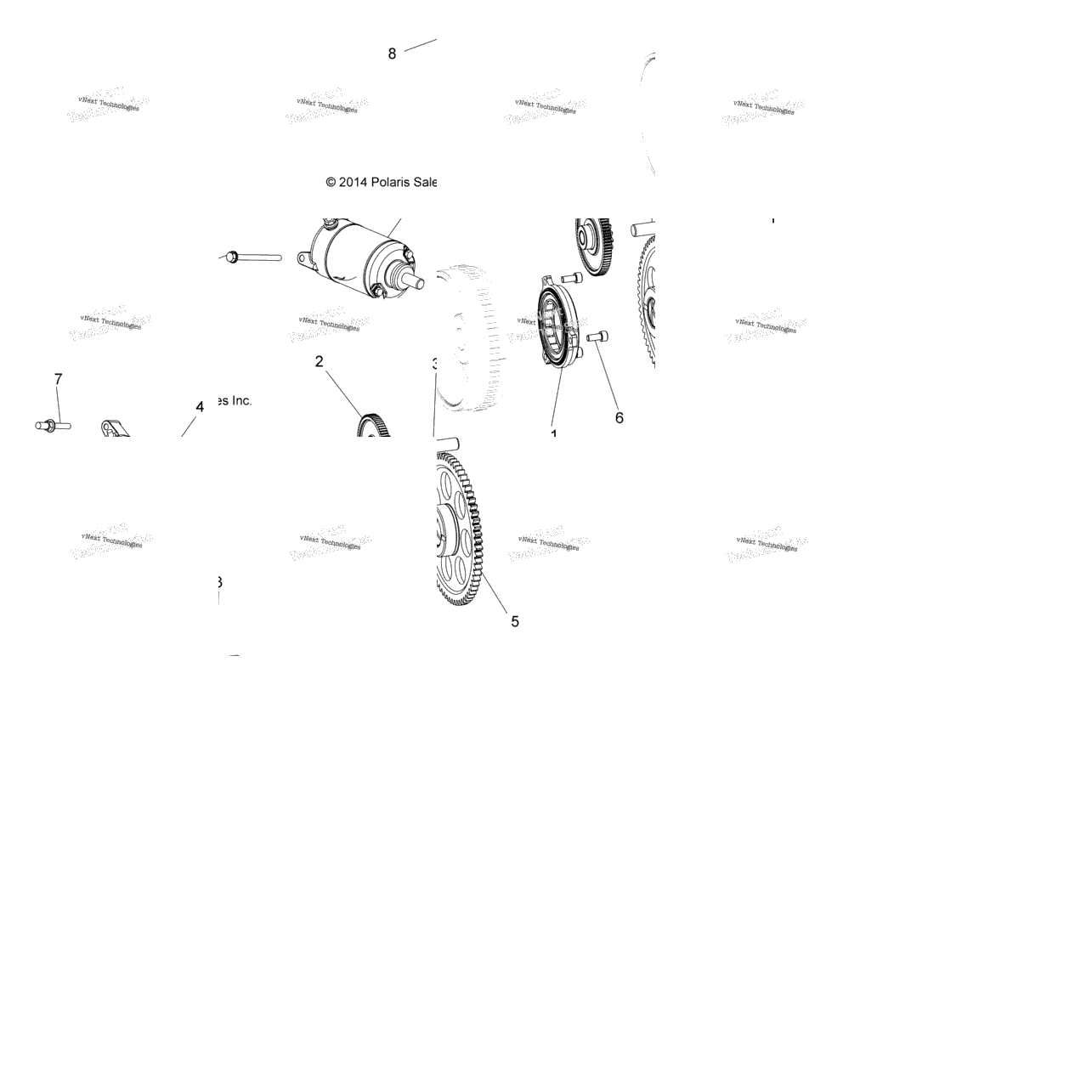 Engine, Starter Drive
