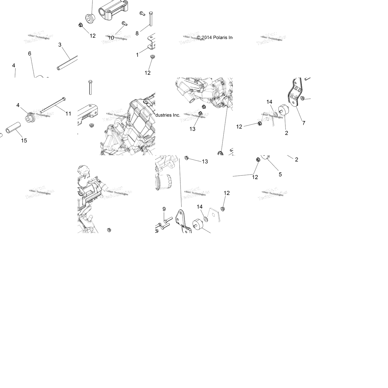 Engine, Mounting & Long Block A16sea57a1/3/7/8/9/L3/L7/L8/E57a1/3/5/7/9/D57a2