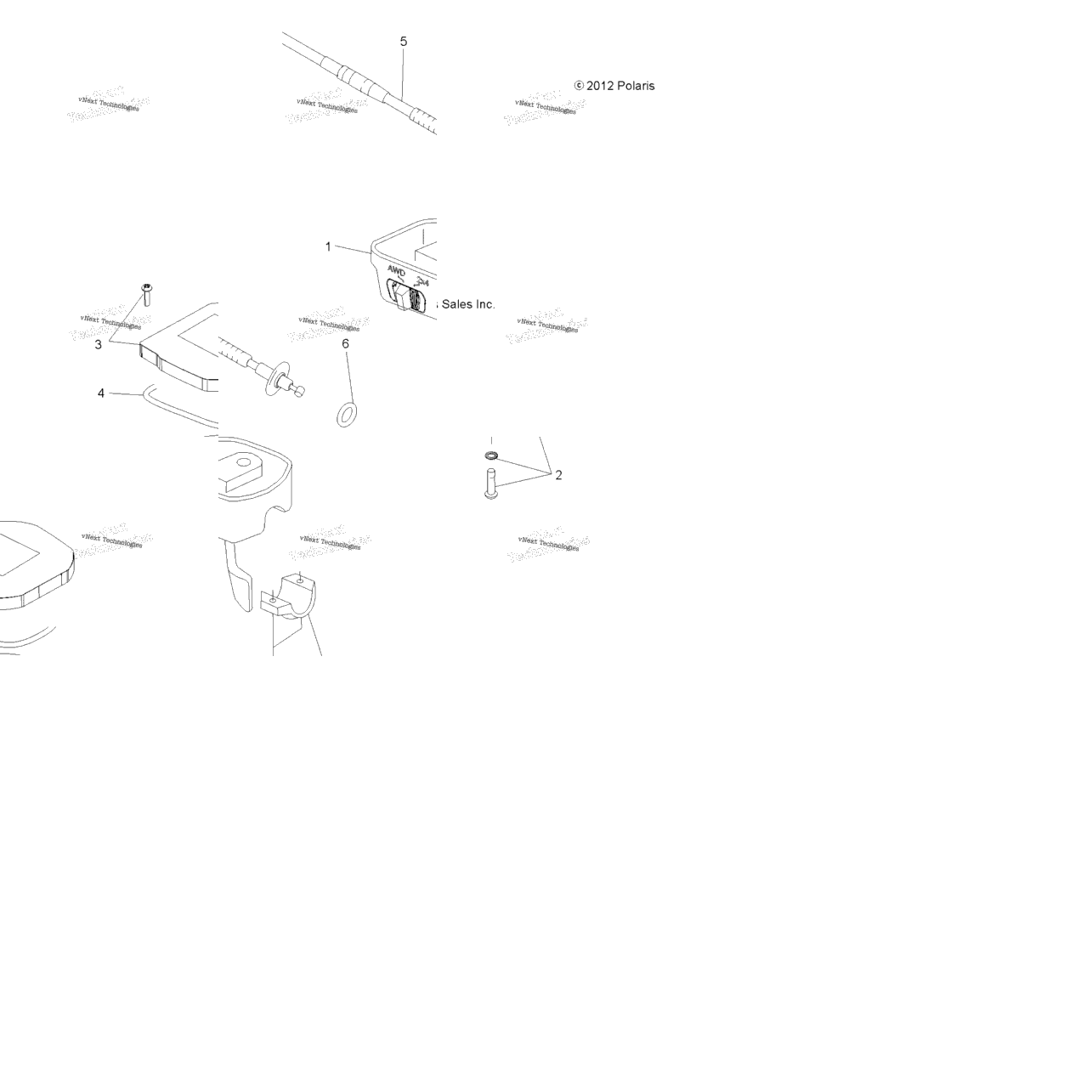Steering, Controls, Throttle Asm. & Cable A16sea57a1/3/7/8/9/L3/L7/L8/E57a1/3/5/7/9/D57a2