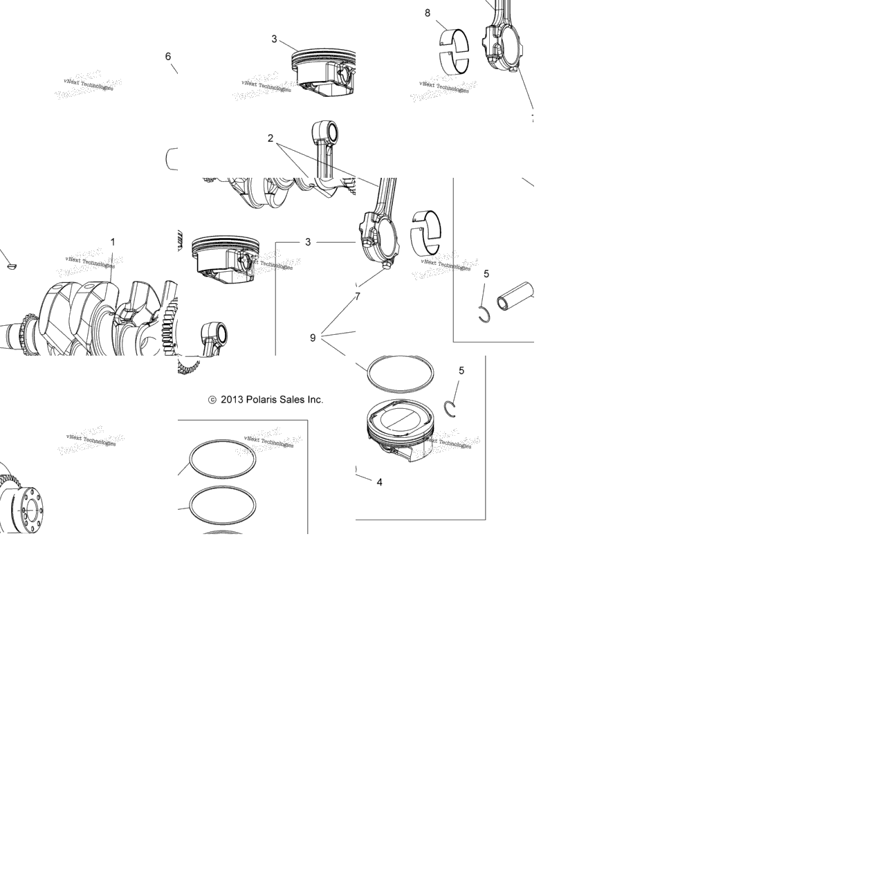 Engine, Crankshaft & Piston