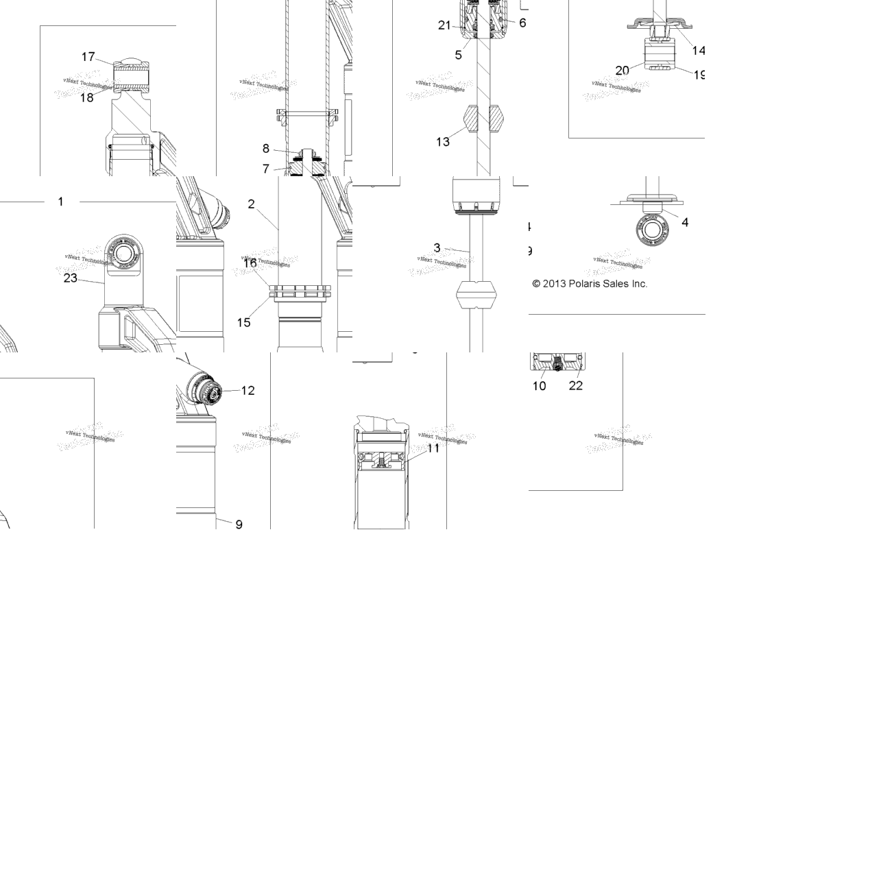 Suspension, Shock, Rear A16svs95cm