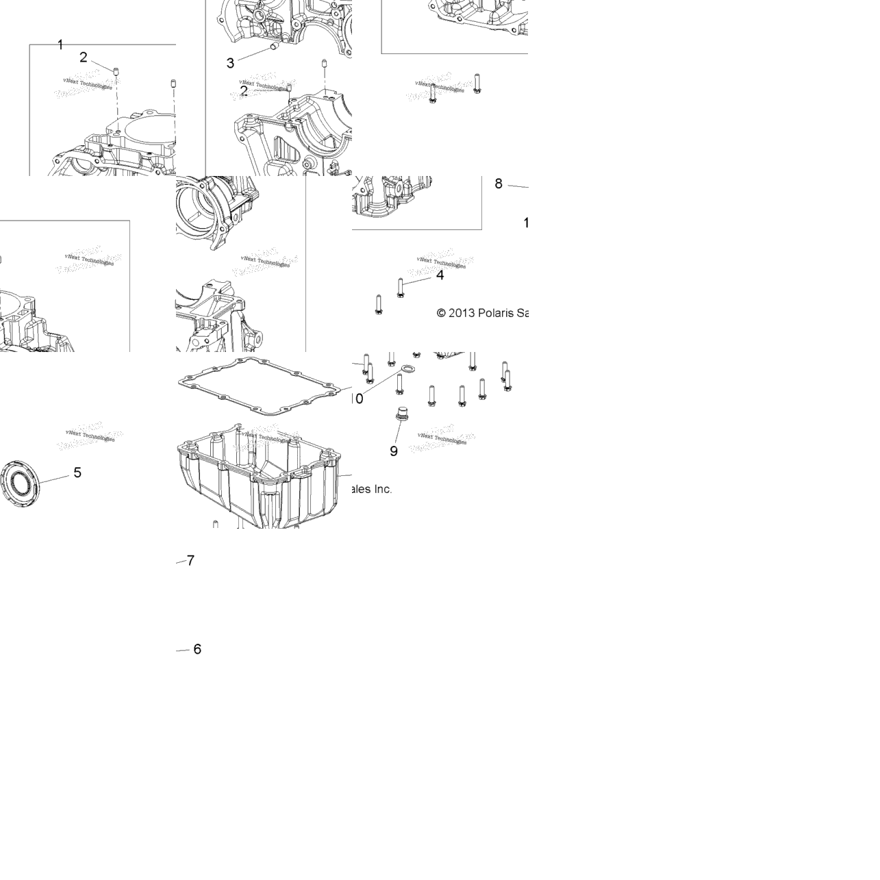 Engine, Crankcase And Oil Sump