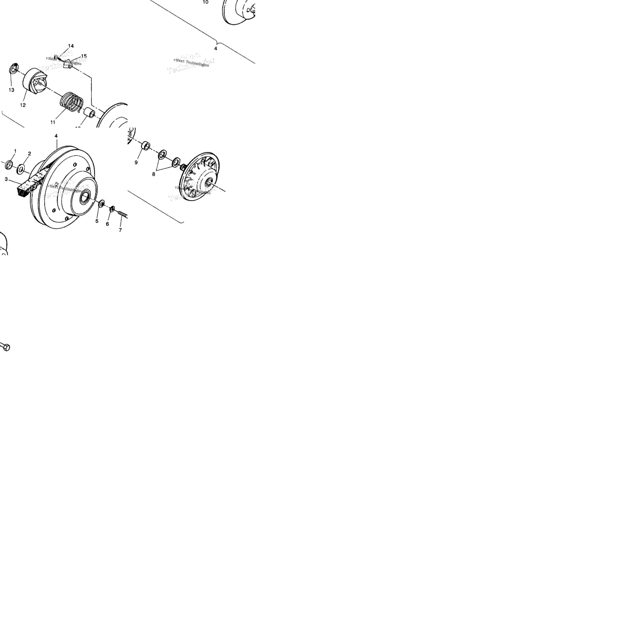 Driven Clutch Assembly 6X6 350L W938739