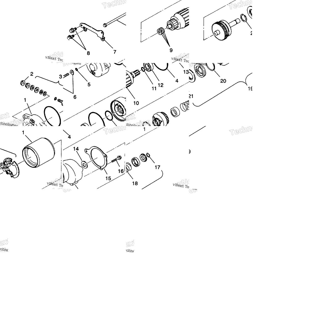 Starting Motor 6X6 350L
