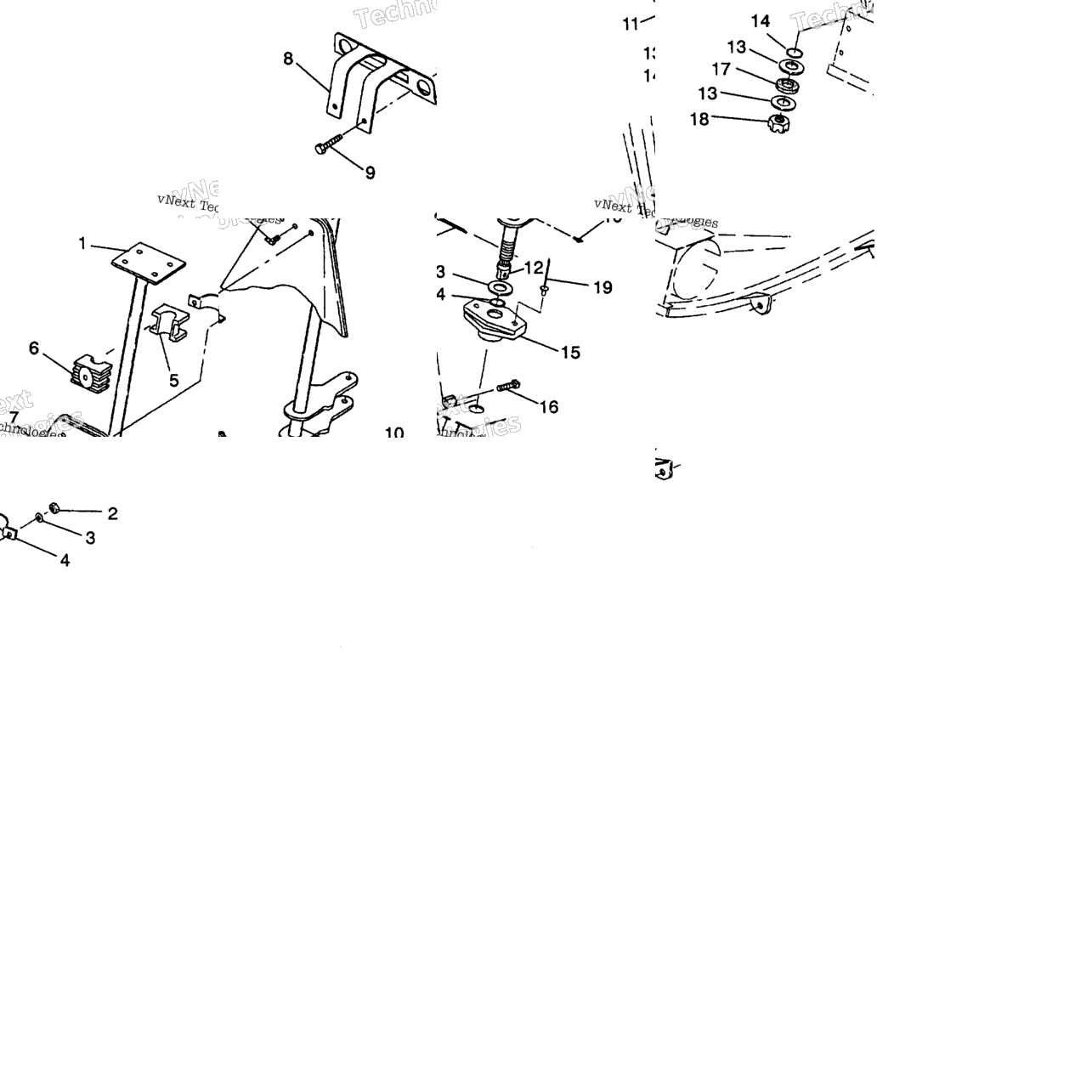 Steering Post Assembly 6X6 350L W938739