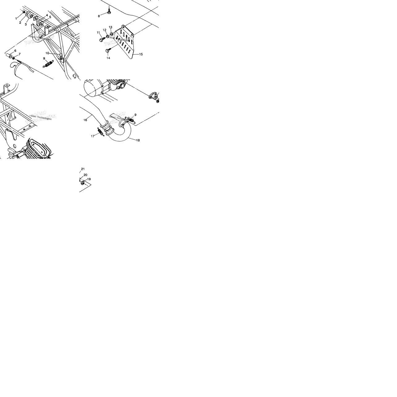Exhaust Assembl 6X6 250 W93872