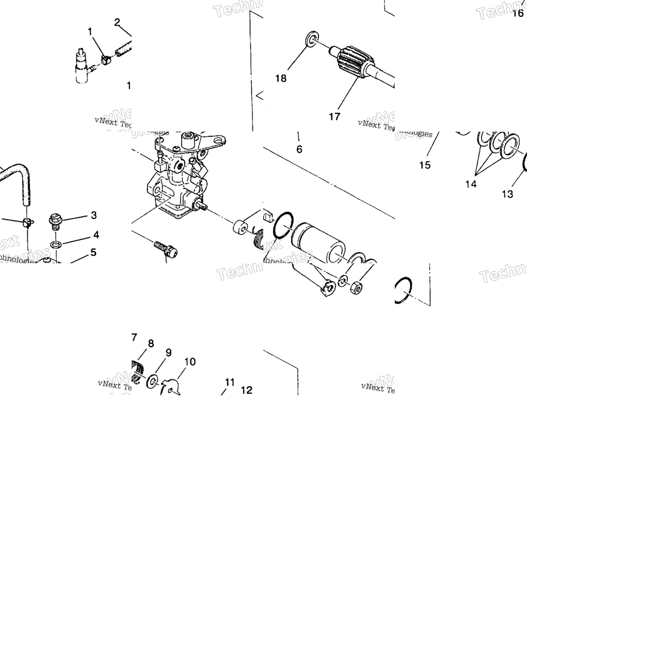 Oil Pump Assembly 6X6 250