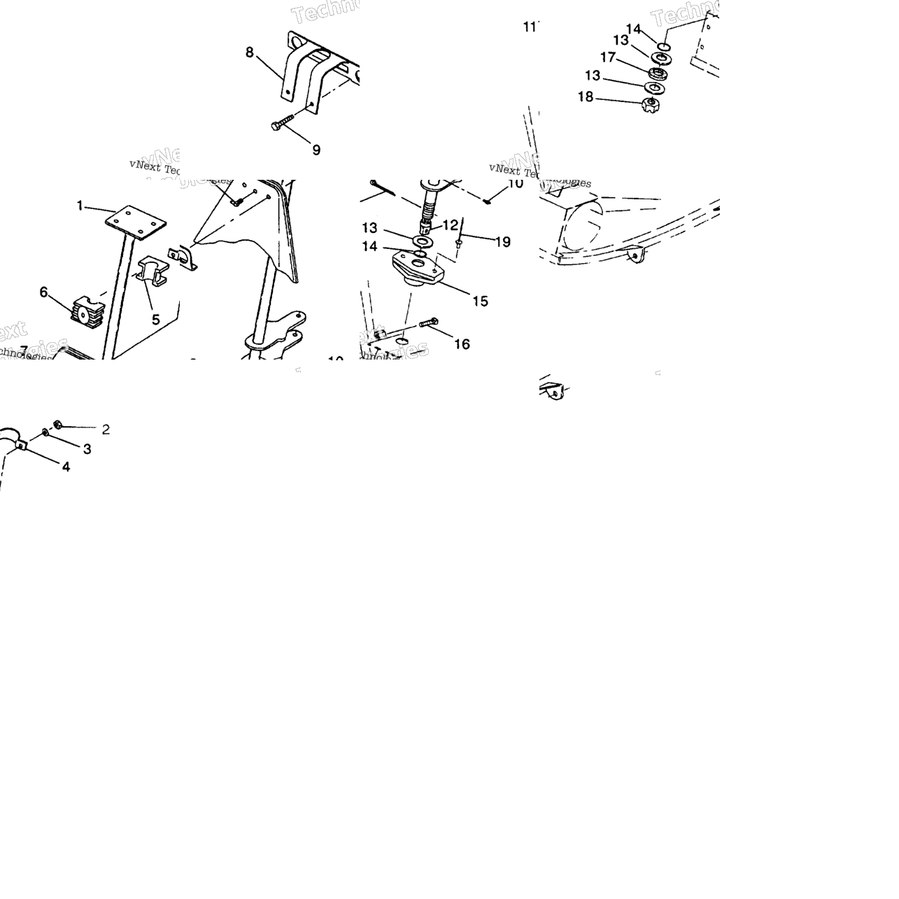 Steering Post Assembly 6X6 250