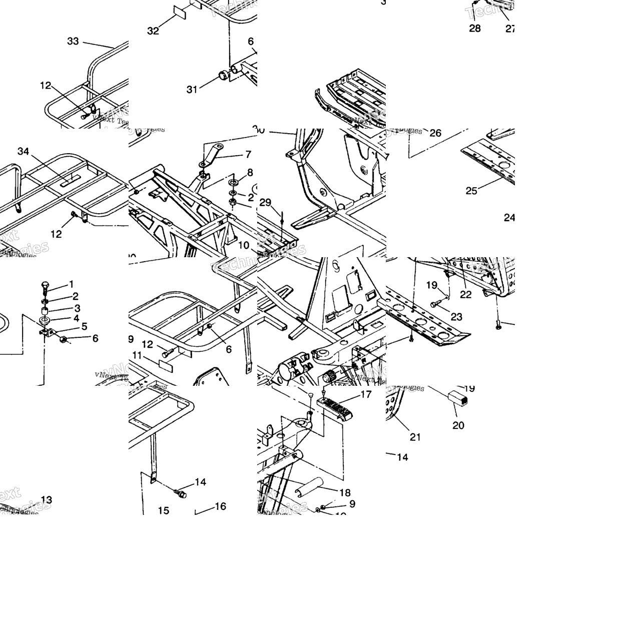 Bumper/Rack Mounting 4X4 250 W98127