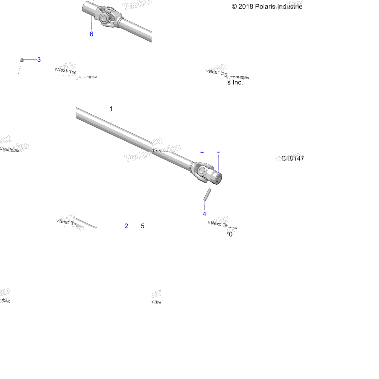 Drive Train, Prop Shaft, Front