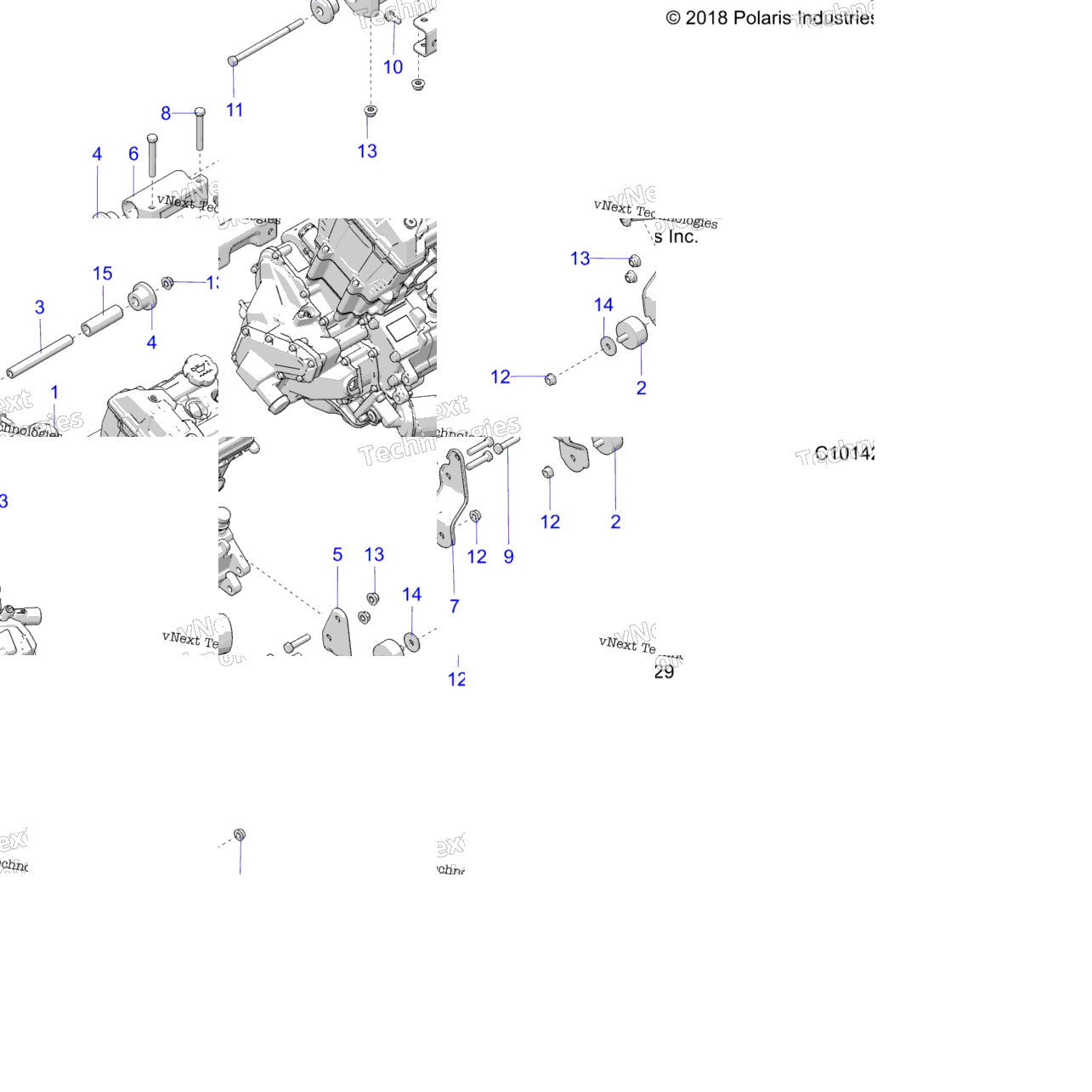 Engine, Mounting & Long Block