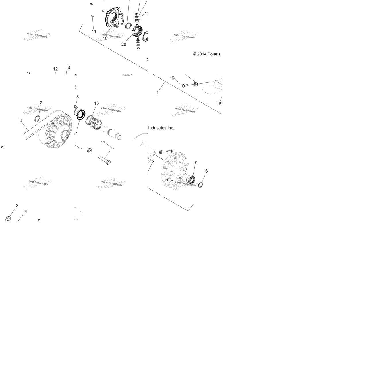 Drive Train, Secondary Clutch