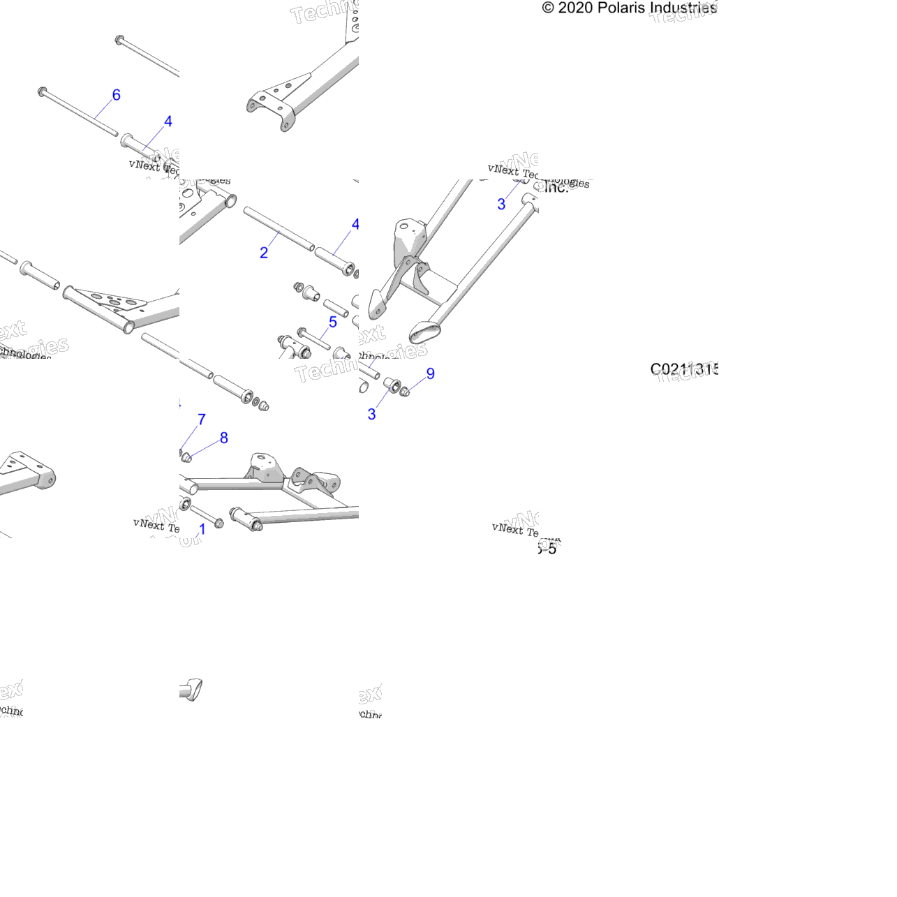 Suspension, Rear Control Arm Mounting A23sxa85a6/A1/Ea9/Ag/Am