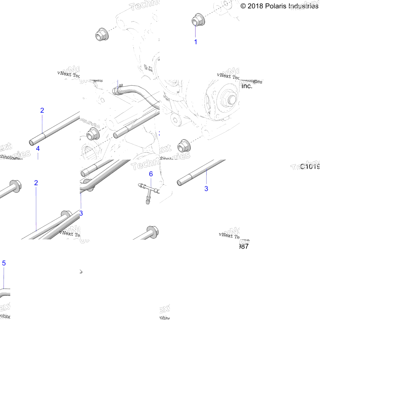 Drive Train, Rear Gearcase, Mounting