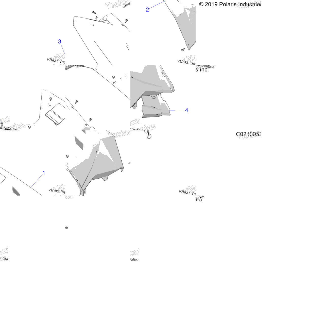 Body, Rear Cab And Heat Shields