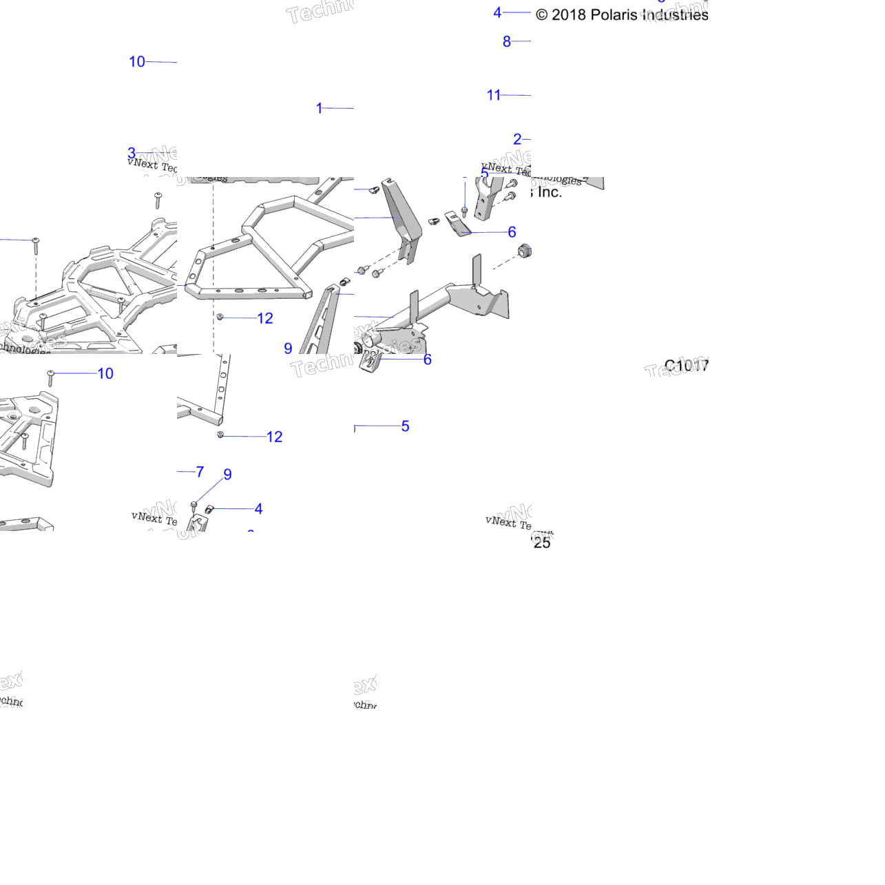 Body, Rear Rack A22sge95fn/S95cn/S95fn