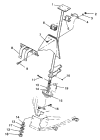 Steering Post Assembly 6X6 350L