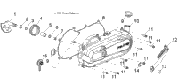 Engine, Kick Start/Crankcase Cover, Lh