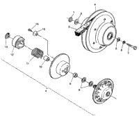 Driven Clutch Assembly 6X6 350L W938739