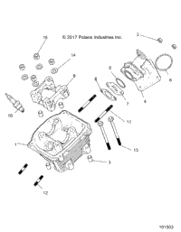 Engine, Cylinder Head Asm