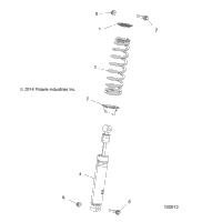 Suspension, Front Shock A18shd57b9/E57bb/E57bs