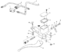 Controls Rh Master Cylinder/Brake Line Big Boss 6X6 400L