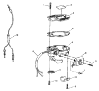 Controls Throttle Asm./Cable 6X6 250