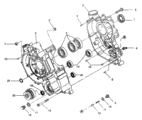 Crankcase Magnum 6X6 W968744 & Magnum 6X6 Swedish