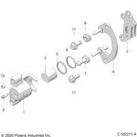 Brakes, Caliper, Rear