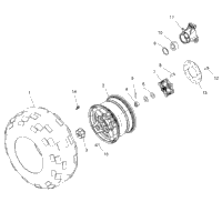 Wheels, Rear Tire & Brake Disc