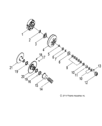 Drive Train, Secondary Clutch