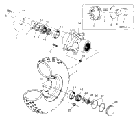 Front Wheel Assembly 6X6 400L U.S. , Swedish S958740 & Norwegi