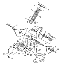 Swing Arm/Shock Mounting Sport 400L