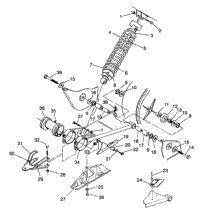 Swing Arm/Shock Mounting 4X4 250