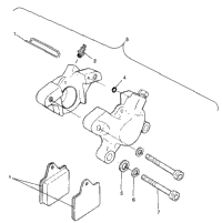 Middle Axle Brake 6X6 400L & 6X6 400L Norwegian N968740